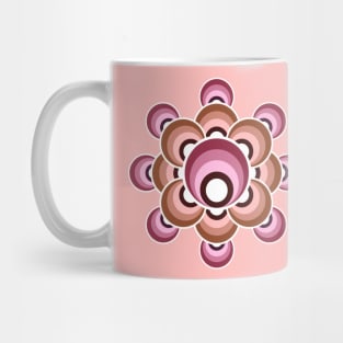 70's flower - millennial pink Mug